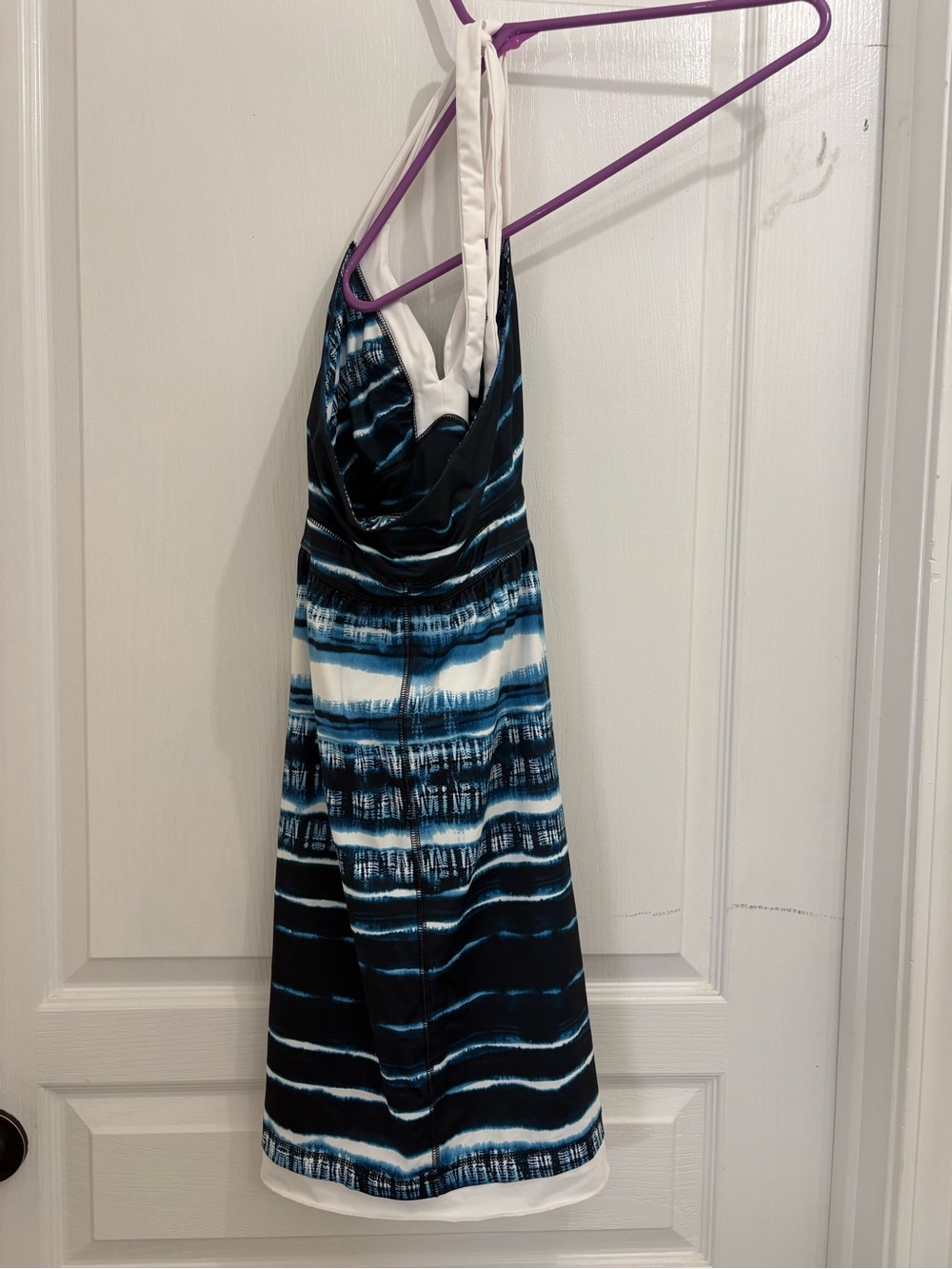 The North Face Halter Blue & White Striped Dress